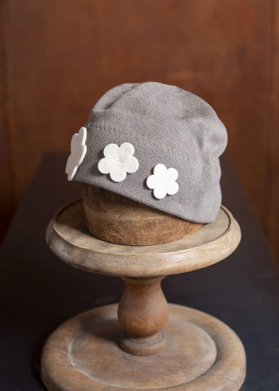 SCHA ART#1717-grey beige/ecru #2-7 FLOWERS-W“