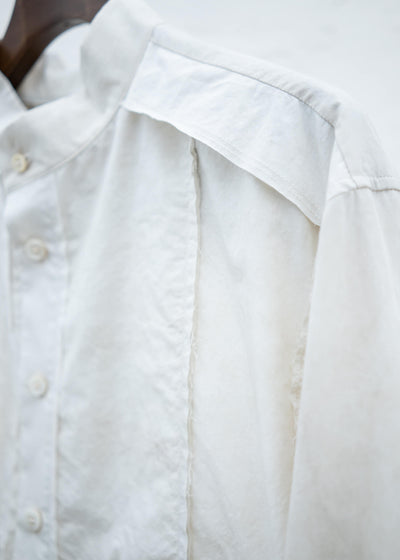 ZIGGY CHEN MANDARIN COLLAR HYBRID DRESS SHIRT