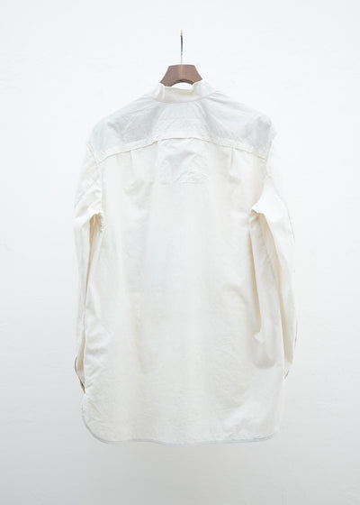 ZIGGY CHEN MANDARIN COLLAR HYBRID DRESS SHIRT