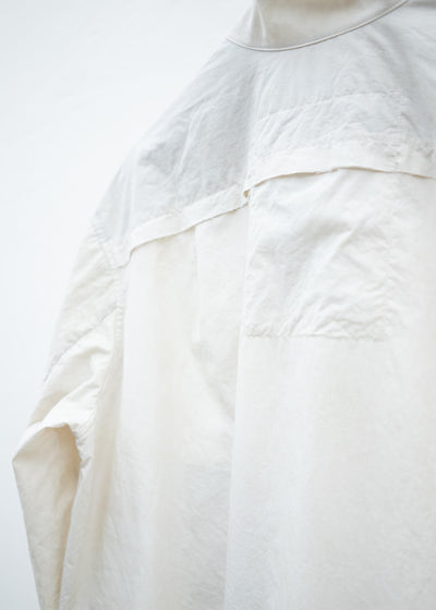 ZIGGY CHEN MANDARIN COLLAR HYBRID DRESS SHIRT