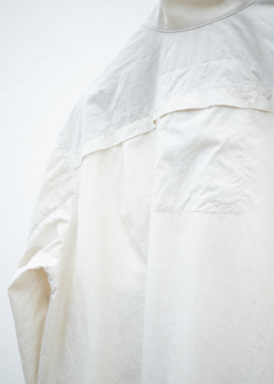 ZIGGY CHEN MANDARIN COLLAR HYBRID DRESS SHIRT