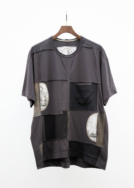 ZIGGY CHEN CONTRAST PATCHWORK T-SHIRT