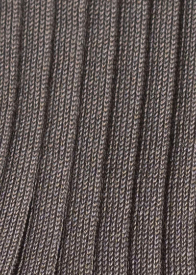 yahae Organic Cotton Ribbed Knee Socks Khaki