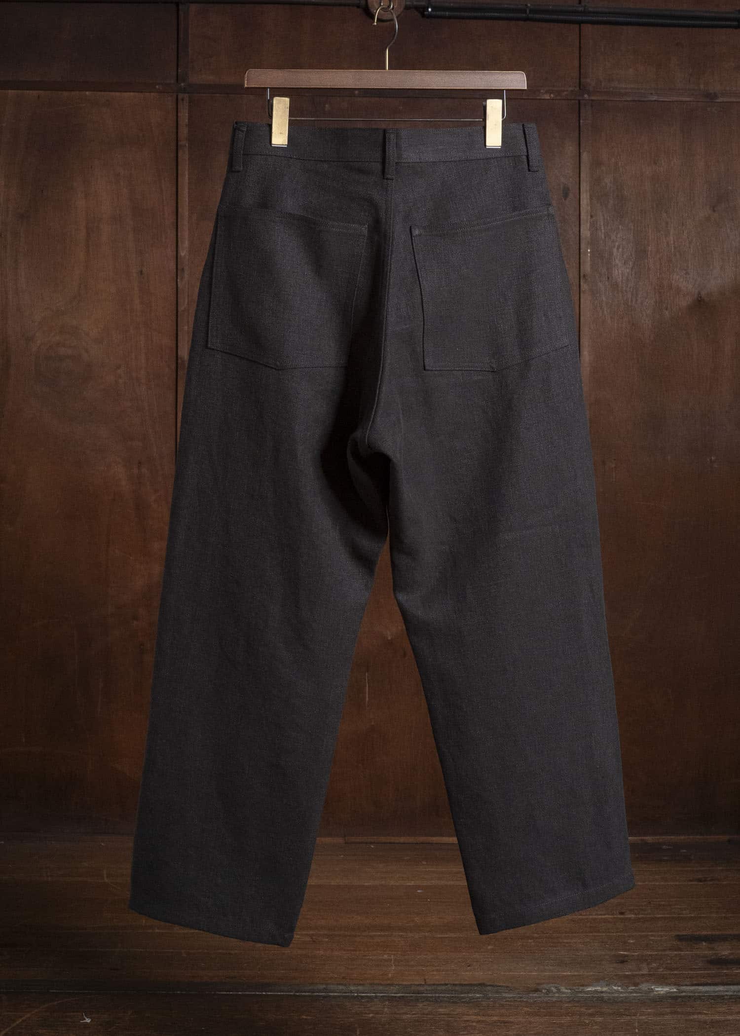 YOKO SAKAMOTO YS-26AW-42-BROWN Work 5 Pocket Straight Pants BROWN