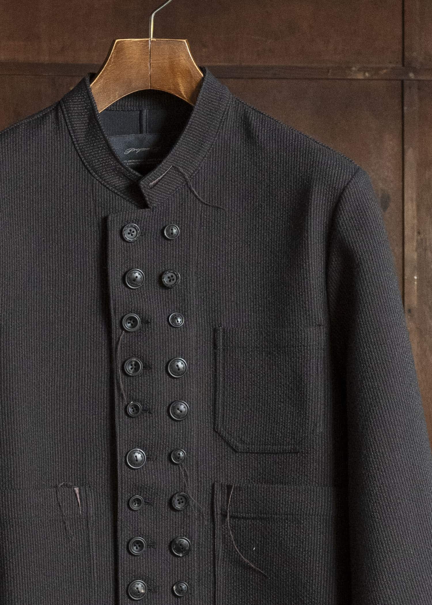 Professor.E STAND COLLAR DB BLAZER STRIPE 26FW-PE-JKT-03