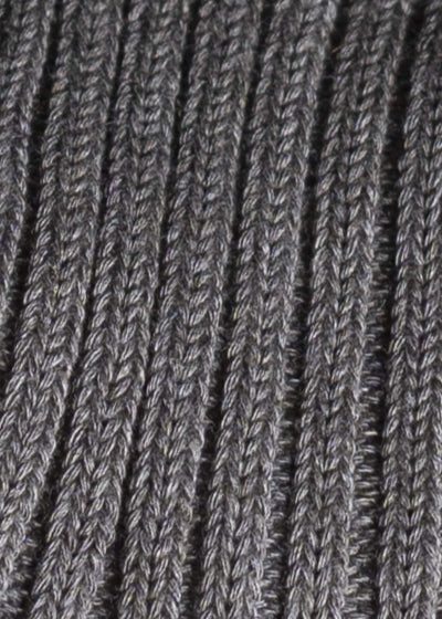 yahae Organic Cotton Yak Ribbed Socks Dark Grey
