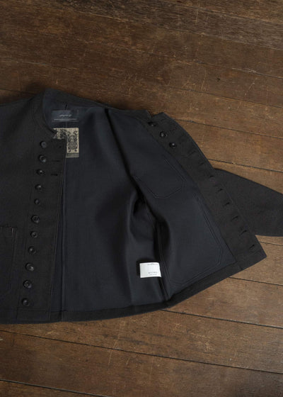 Professor.E STAND COLLAR DB BLAZER STRIPE 26FW-PE-JKT-03
