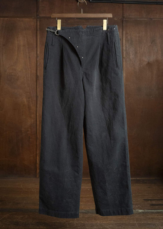 Professor.E FIREFIGHTER WORK PANTS WASHED BLACK 26FW-PE-TRL-06