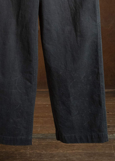 Professor.E FIREFIGHTER WORK PANTS WASHED BLACK 26FW-PE-TRL-06