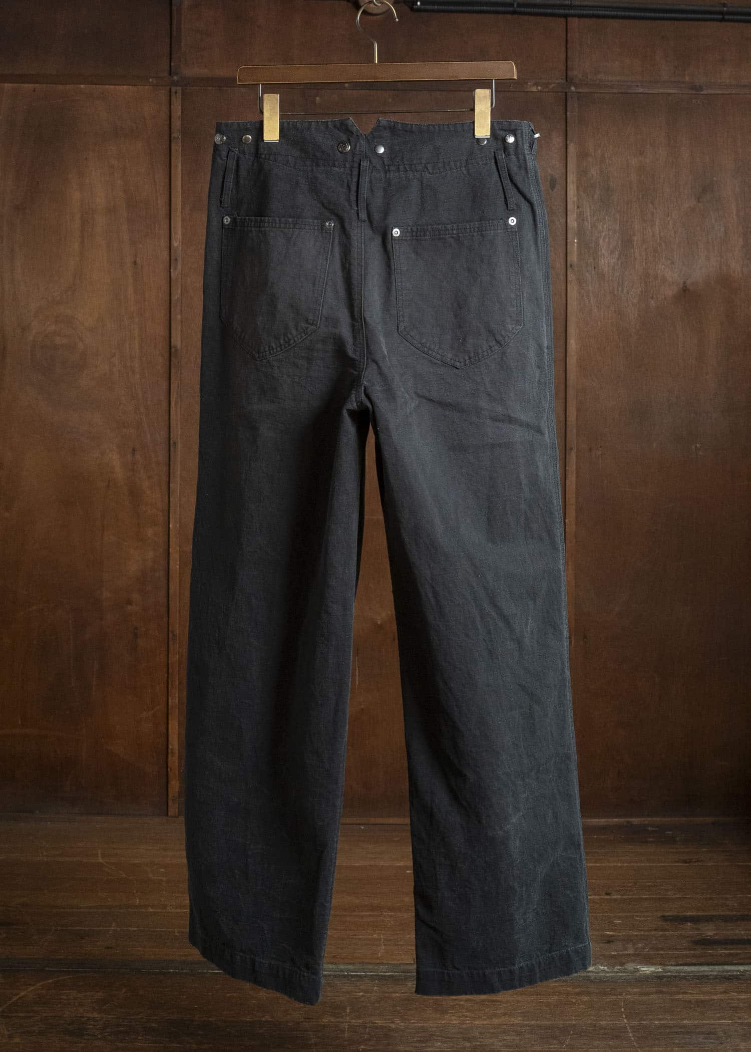 Professor.E FIREFIGHTER WORK PANTS WASHED BLACK 26FW-PE-TRL-06