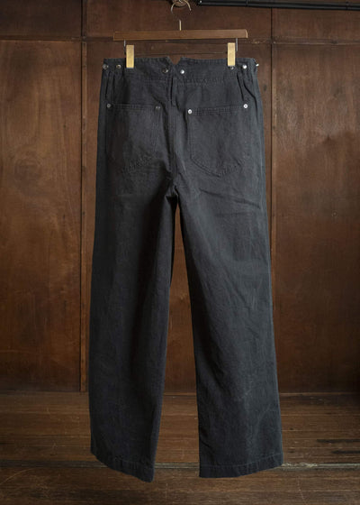 Professor.E FIREFIGHTER WORK PANTS WASHED BLACK 26FW-PE-TRL-06