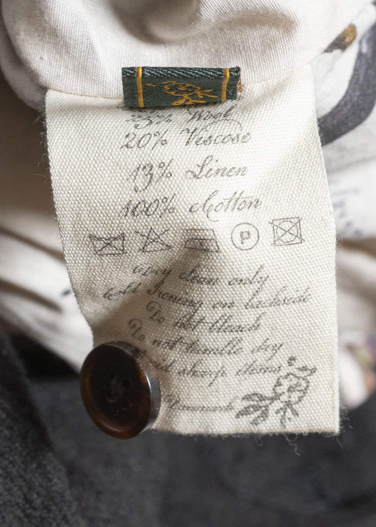 Aleksandr Manamis Brushed Wool Viscose Linen Wide Trousers
