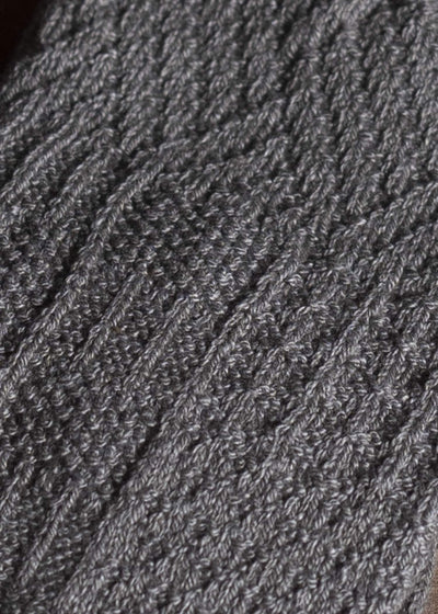 yahae Organic Cotton Yak Knitting Patterns Socks Dark Grey