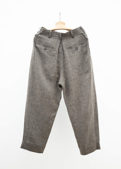 ZIGGY CHEN PLEATED EXTRA WIDE LEG TROUSERS