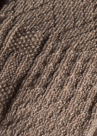 yahae Organic Cotton Yak Knitting Patterns Socks Brown