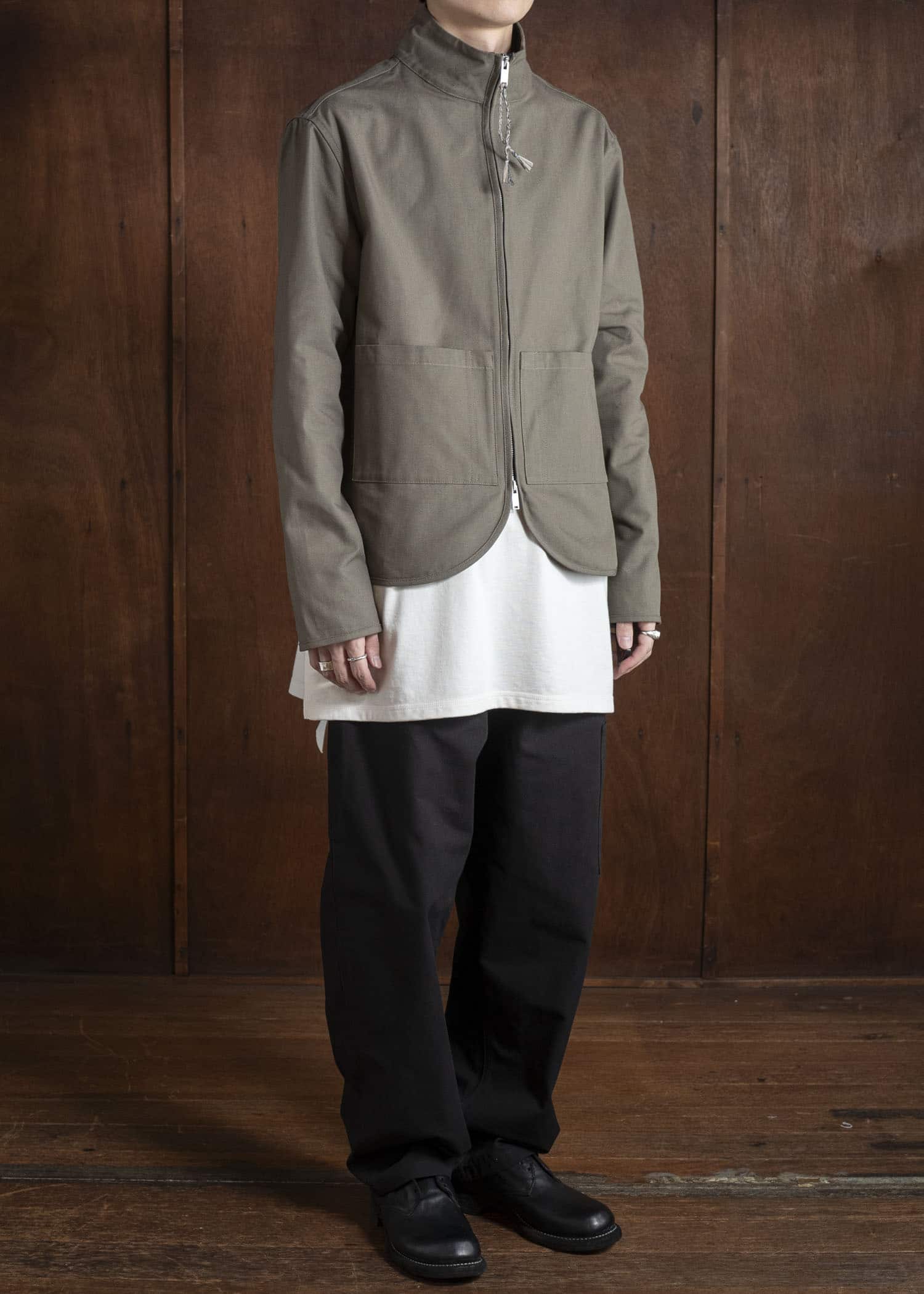 DIOMENE SID ZIP-UP SHIRT JACKET 04 CANTEEN DDM-CL - 0016 / DDM CANVAS2