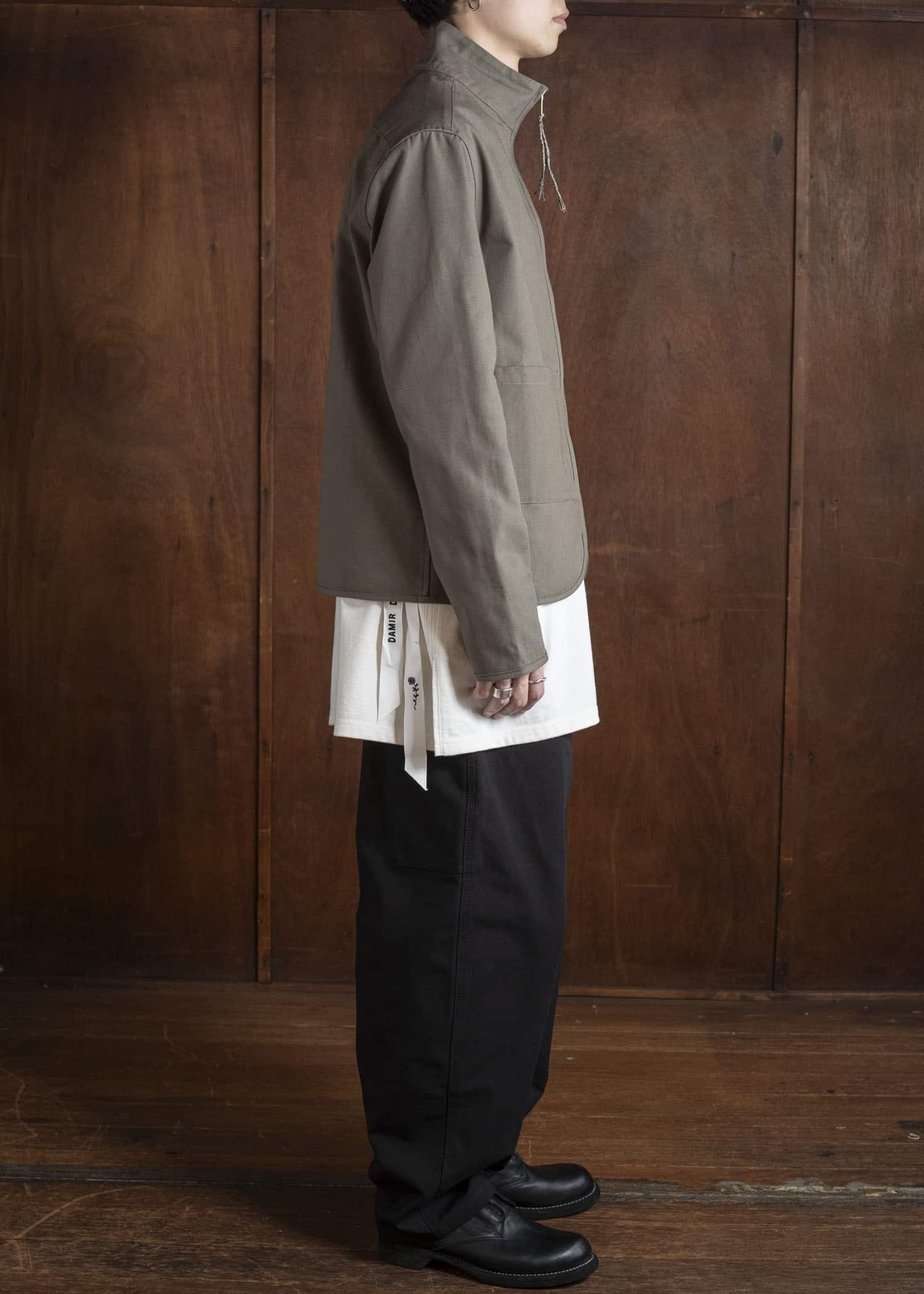 DIOMENE SID ZIP-UP SHIRT JACKET 04 CANTEEN DDM-CL - 0016 / DDM CANVAS2