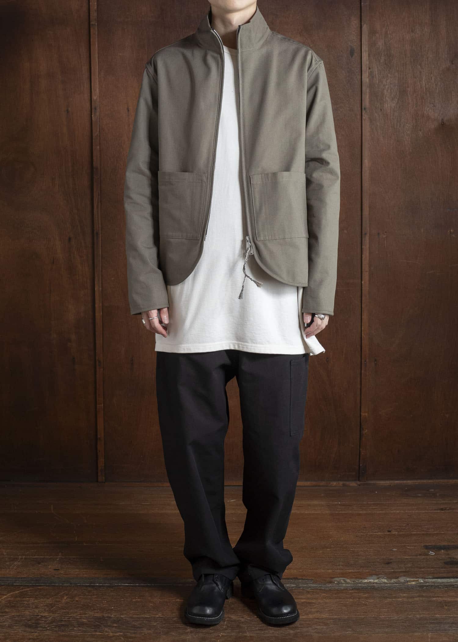 DIOMENE SID ZIP-UP SHIRT JACKET 04 CANTEEN DDM-CL - 0016 / DDM CANVAS2