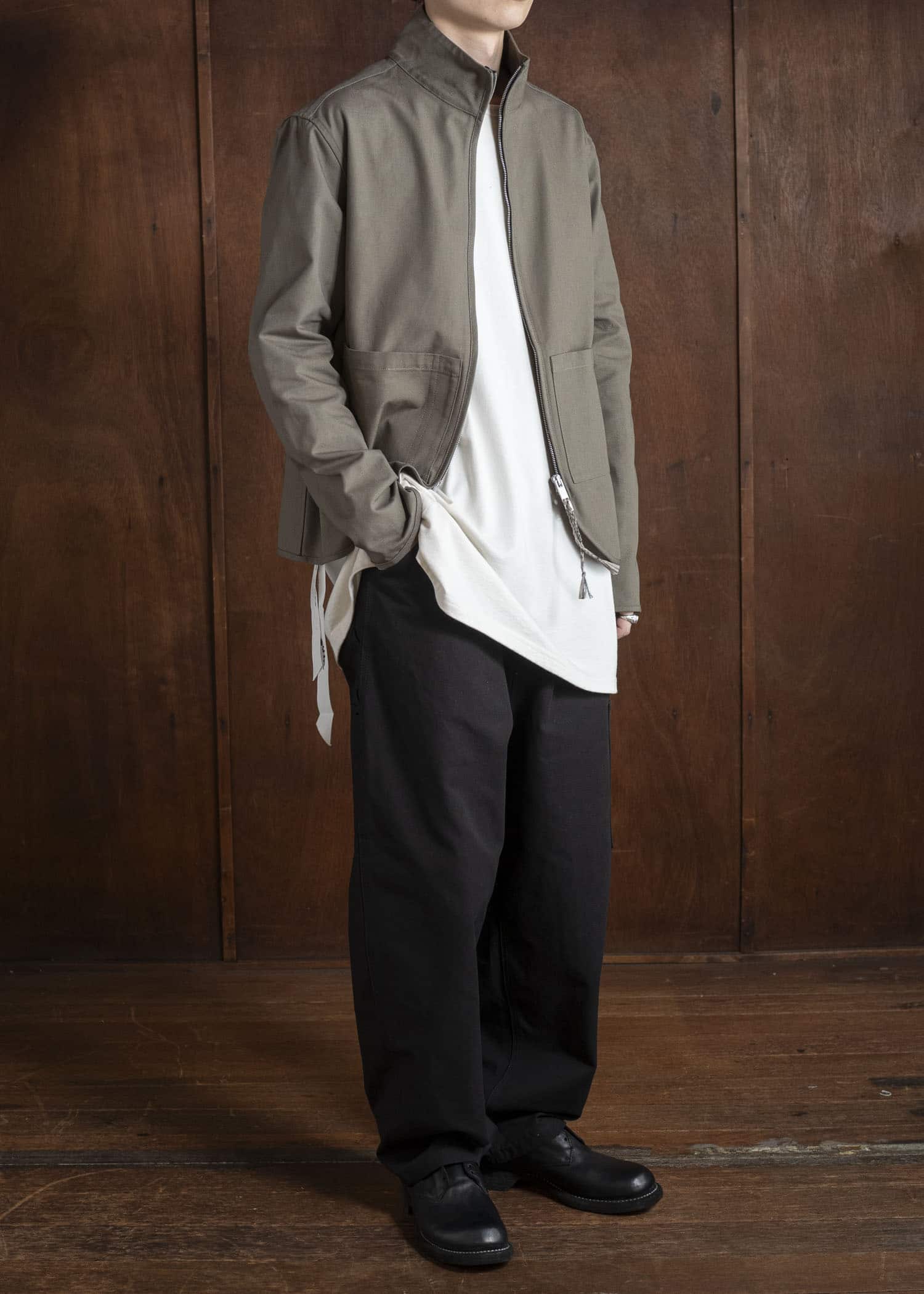 DIOMENE SID ZIP-UP SHIRT JACKET 04 CANTEEN DDM-CL - 0016 / DDM CANVAS2