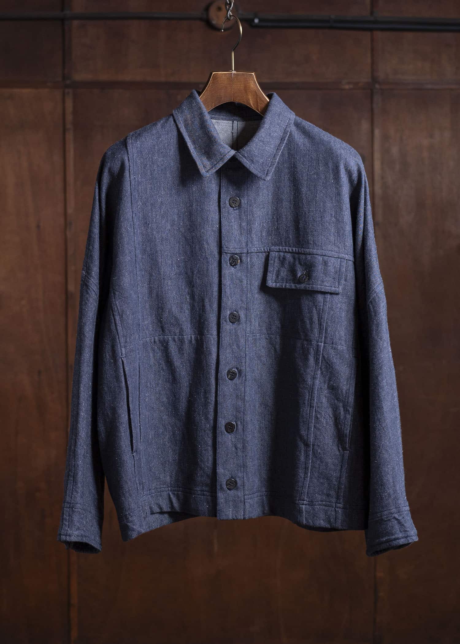 Jurgen Lehl Cardi Denim Blouson Navy J0551FJM351