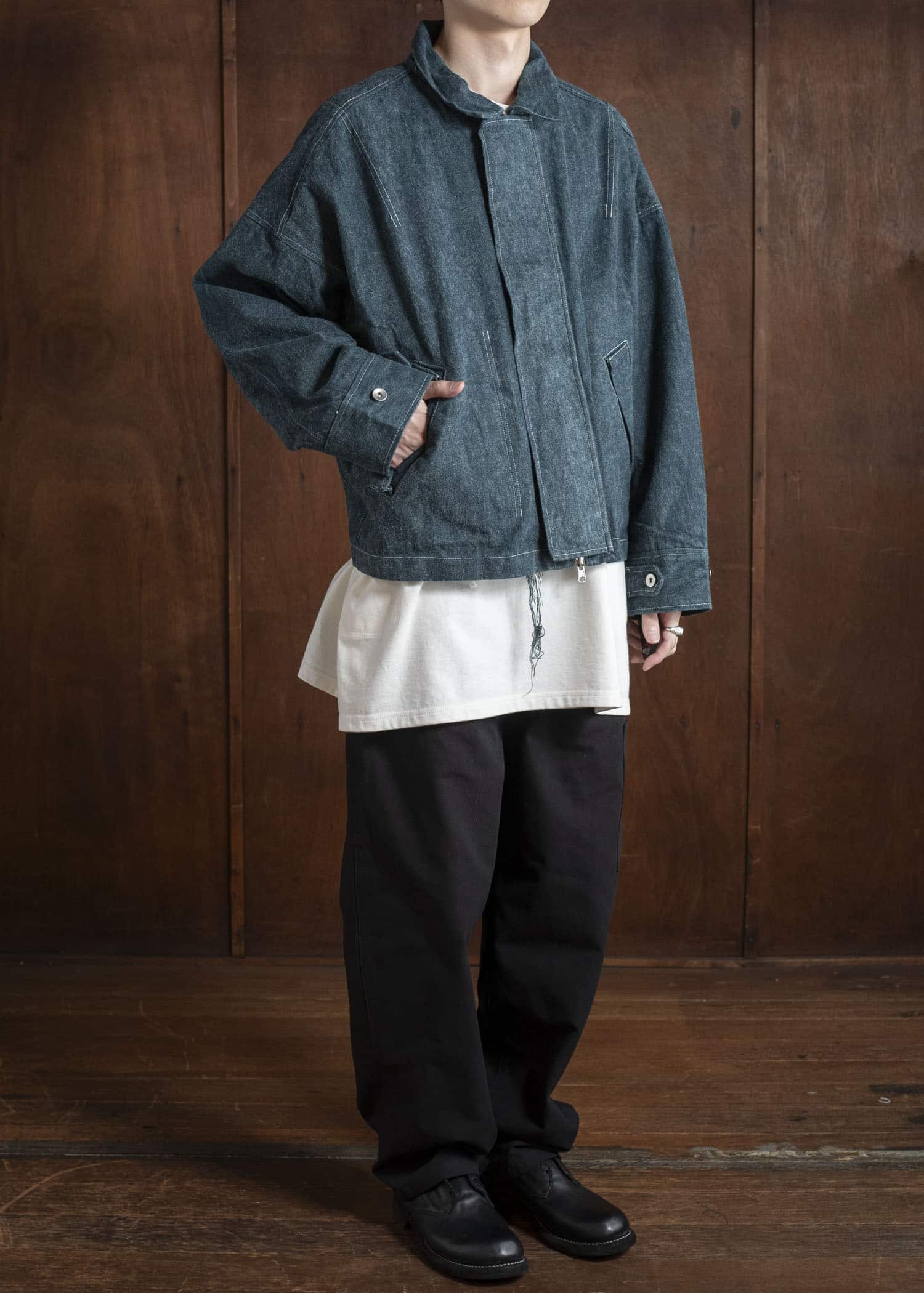 BIBLIOTHERK BR-OT04-AW25 REVERSIBLE JACKET AOSABI