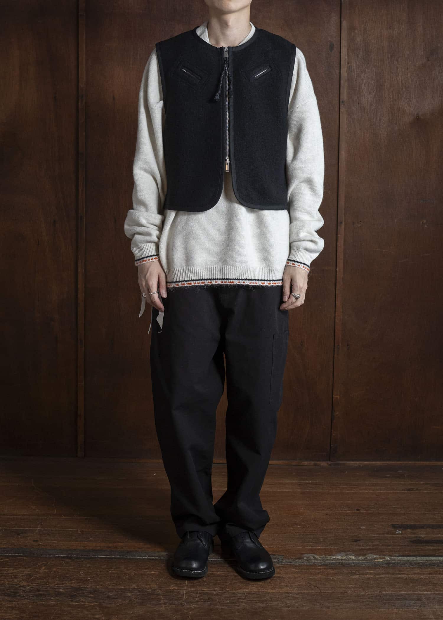 DIOMENE WILLIAM BOILED WOOL WAISTCOAT 15 METEORITE DDM-GL - 0006 / DDM 3981