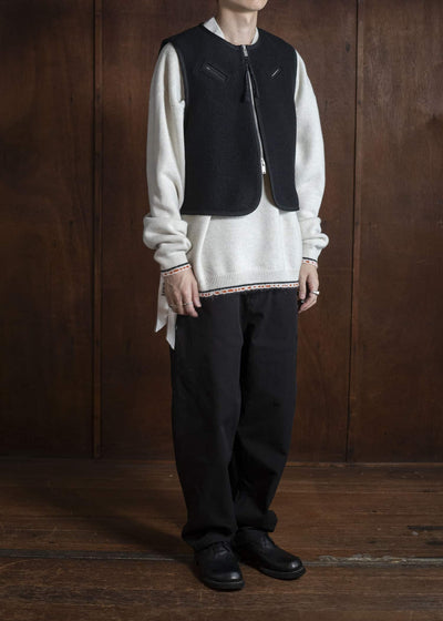 DIOMENE WILLIAM BOILED WOOL WAISTCOAT 15 METEORITE DDM-GL - 0006 / DDM 3981