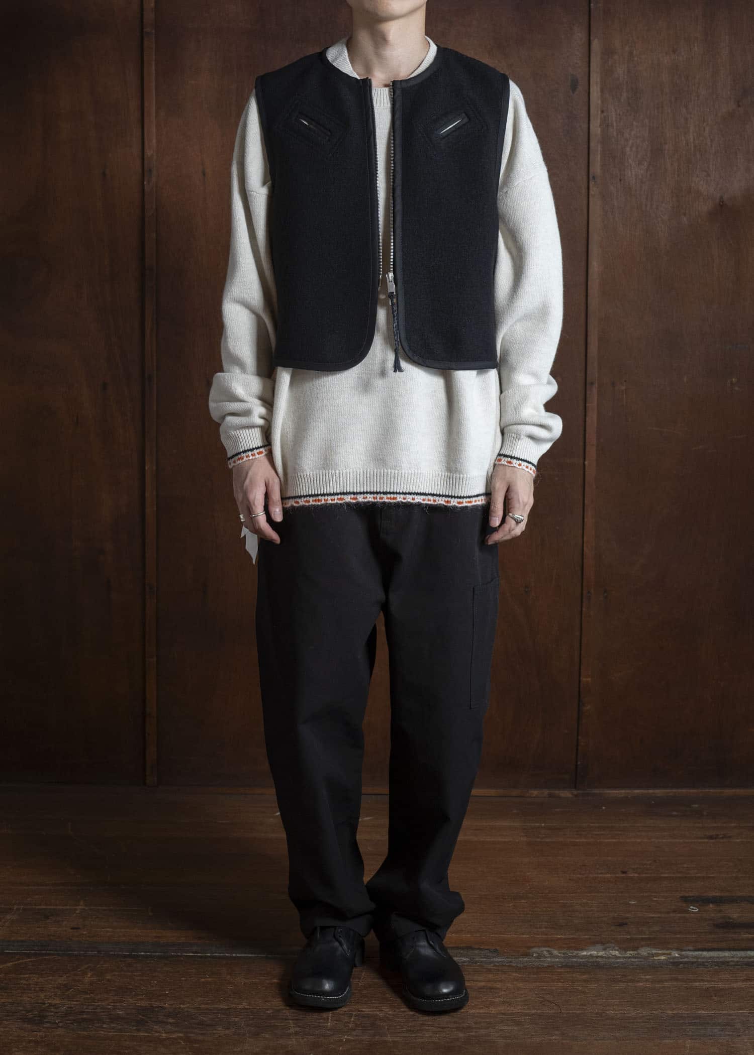 DIOMENE WILLIAM BOILED WOOL WAISTCOAT 15 METEORITE DDM-GL - 0006 / DDM 3981