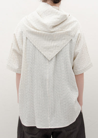 JAN-JAN VAN ESSCHE "SCARF#26"RAIN KASURI NETTLE CLOTH