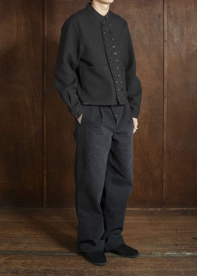 Professor.E FIREFIGHTER WORK PANTS WASHED BLACK 26FW-PE-TRL-06