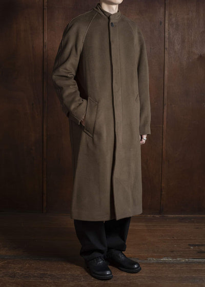 DIOMENE CEDRICSTAND COLLAR COAT 10 RAW UMBER DDM-CP - 0014 / DDM GIULIA