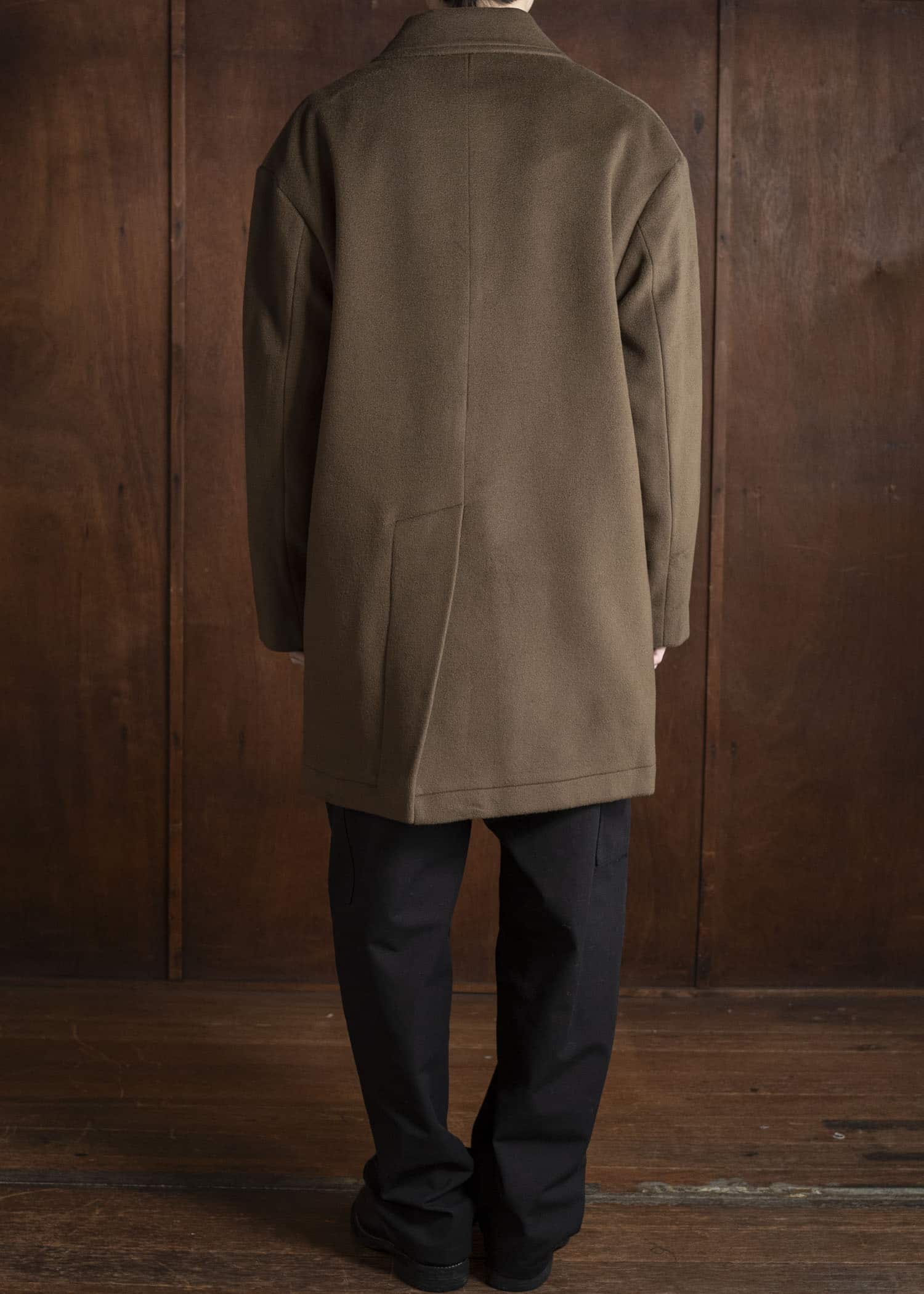 DIOMENE CALEB DOUBLE BREASTED COAT 10 RAW UMBER DDM-CP - 0013 / DDM GIULIA