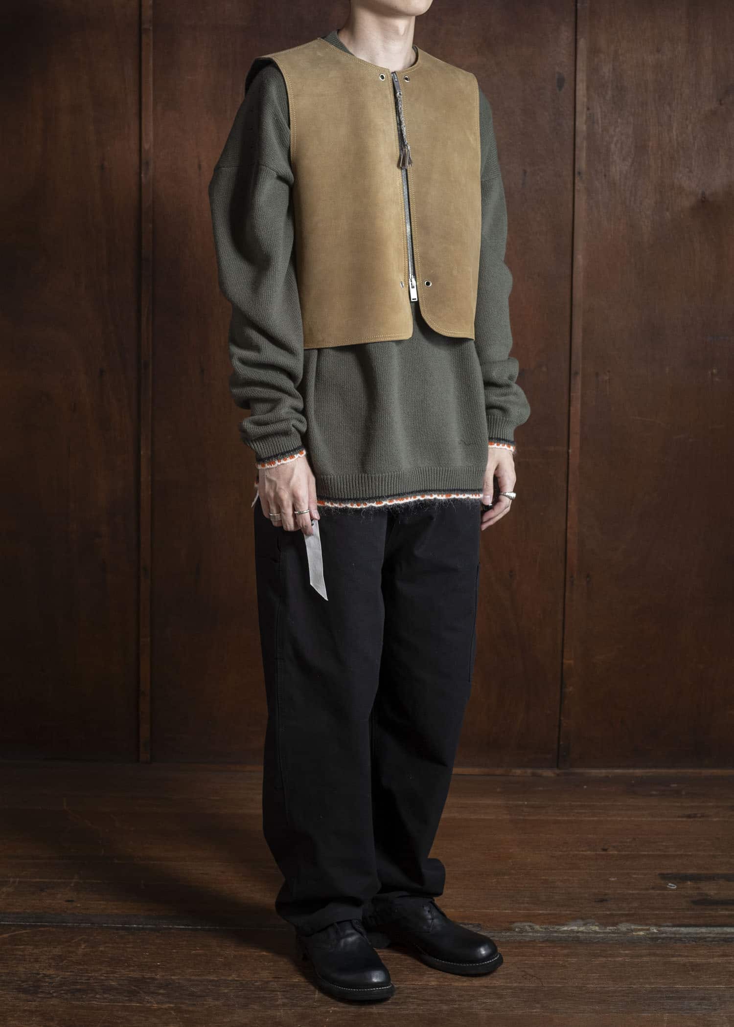 DIOMENE WAYNE LEATHER WAISTCOAT 06 COPPER DDM-GL - 0007 / DDM PELLE