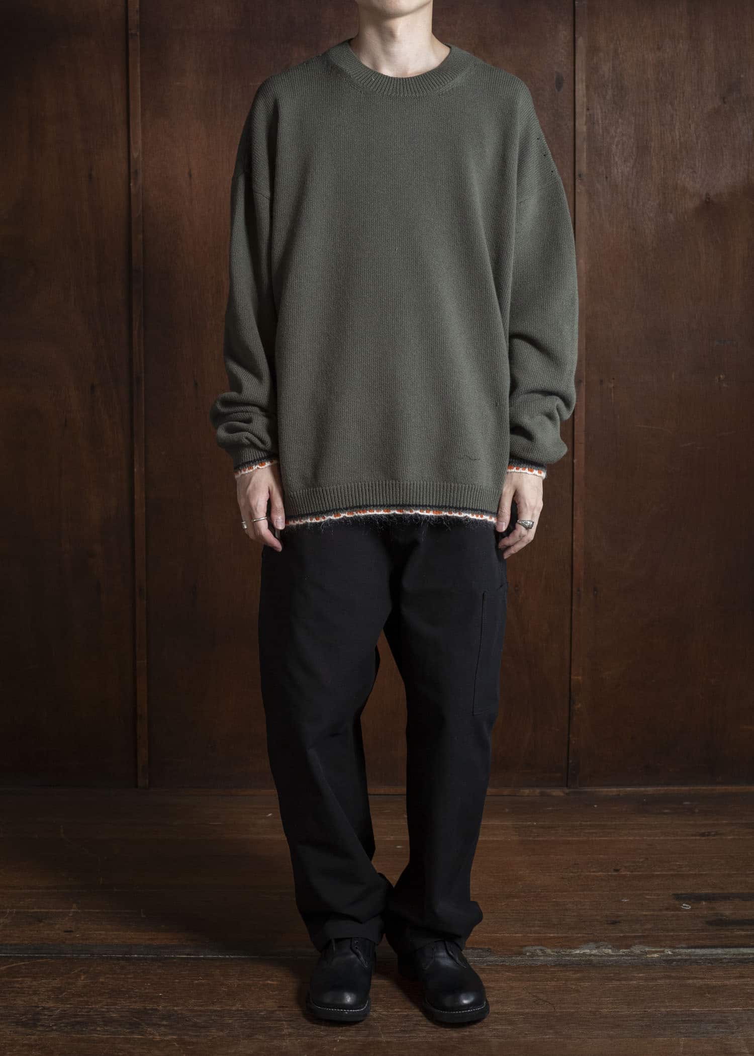DIOMENE KYLE TRIMMED SWEATER 10 RAW UMBER DDM-KG - 0006 / DDM CAN