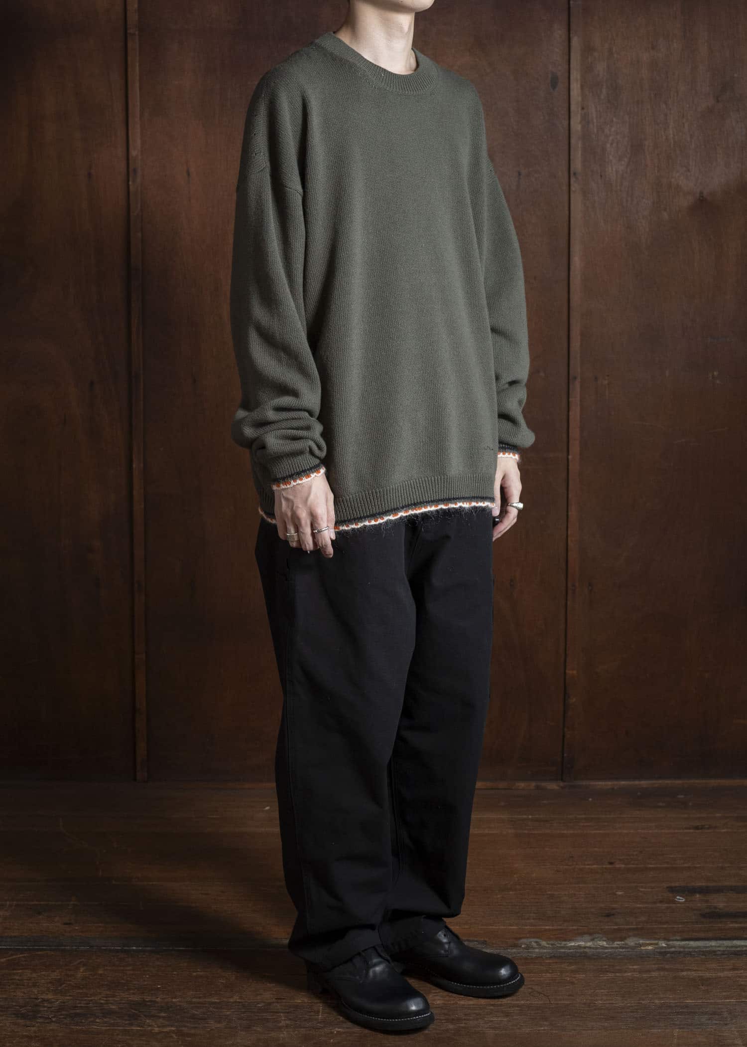 DIOMENE KYLE TRIMMED SWEATER 10 RAW UMBER DDM-KG - 0006 / DDM CAN