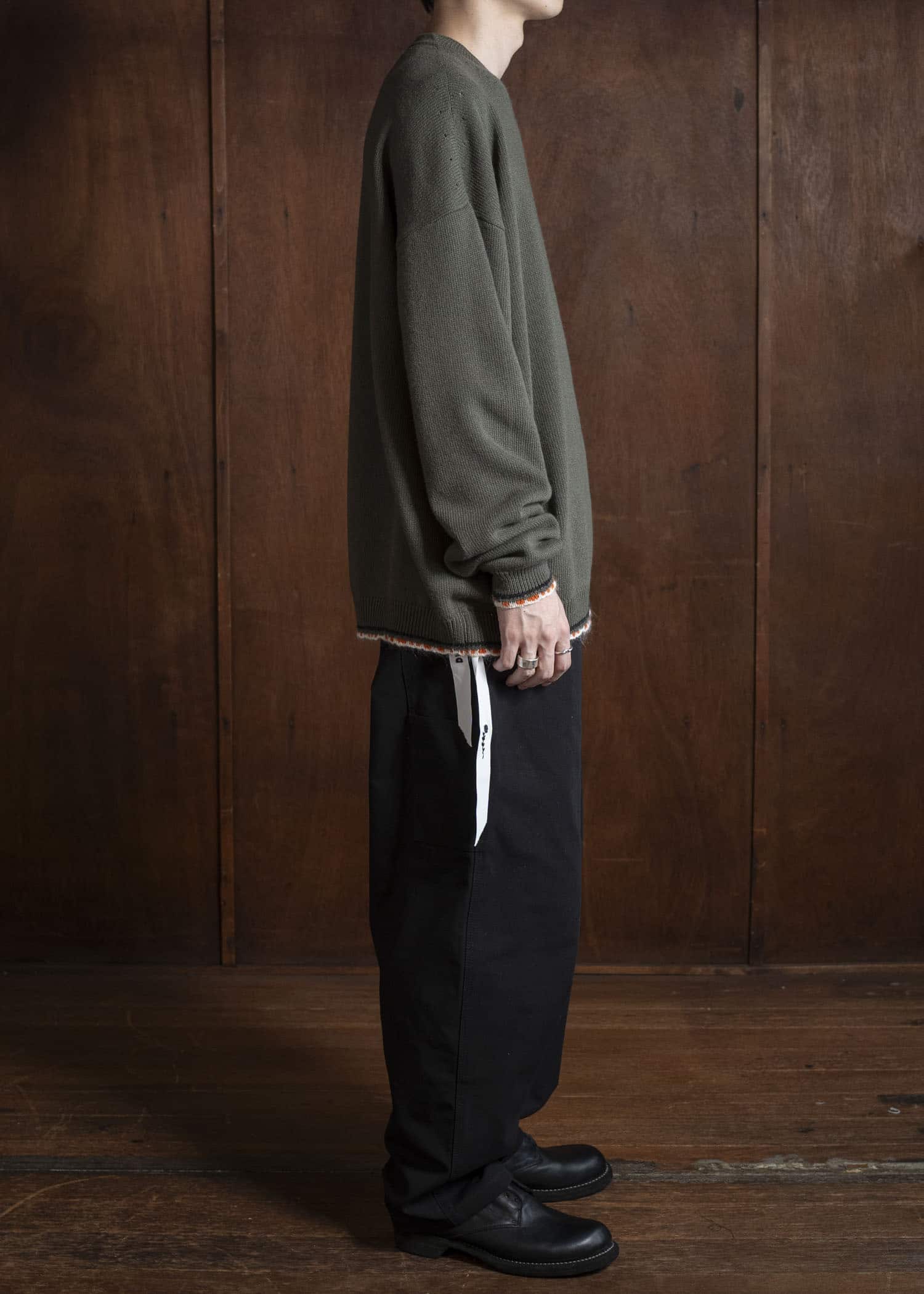 DIOMENE PIERRE WIDE PANEL TROUSERS 15 METEORITE DDM-PL-0015 / DDM CANVAS2