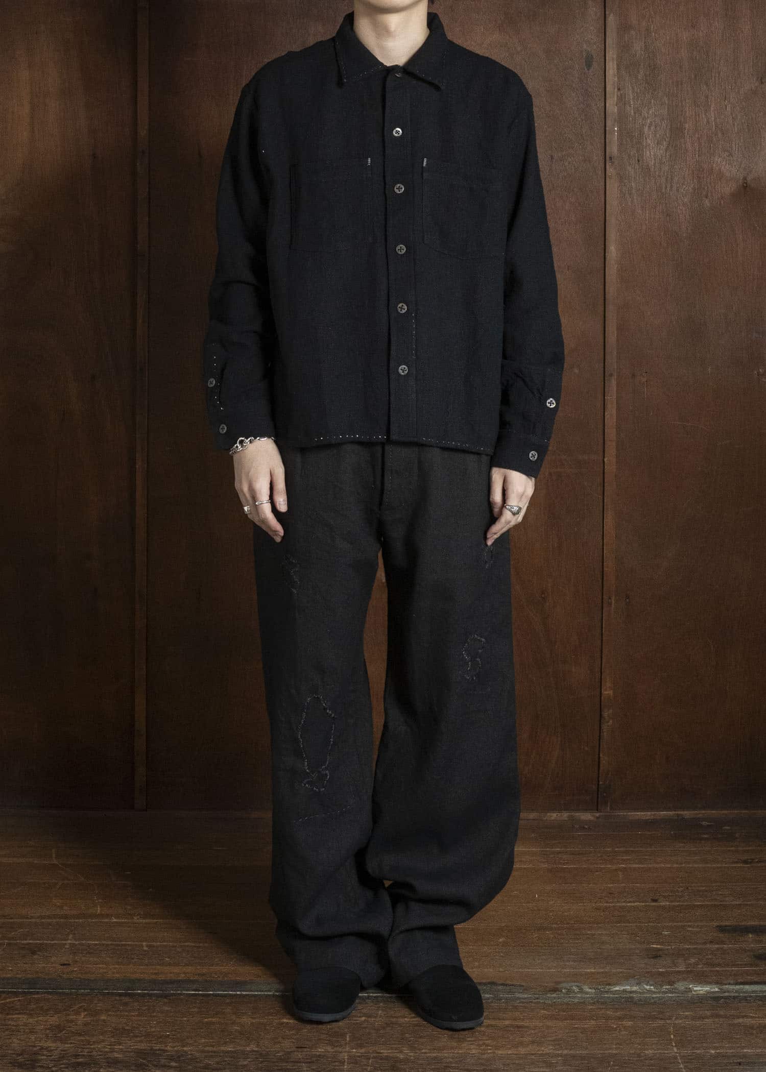 PAL VINTAGE DISTRESSED WORK SHIRT / CIRCA 1950 / USA PAL-US-SH-01