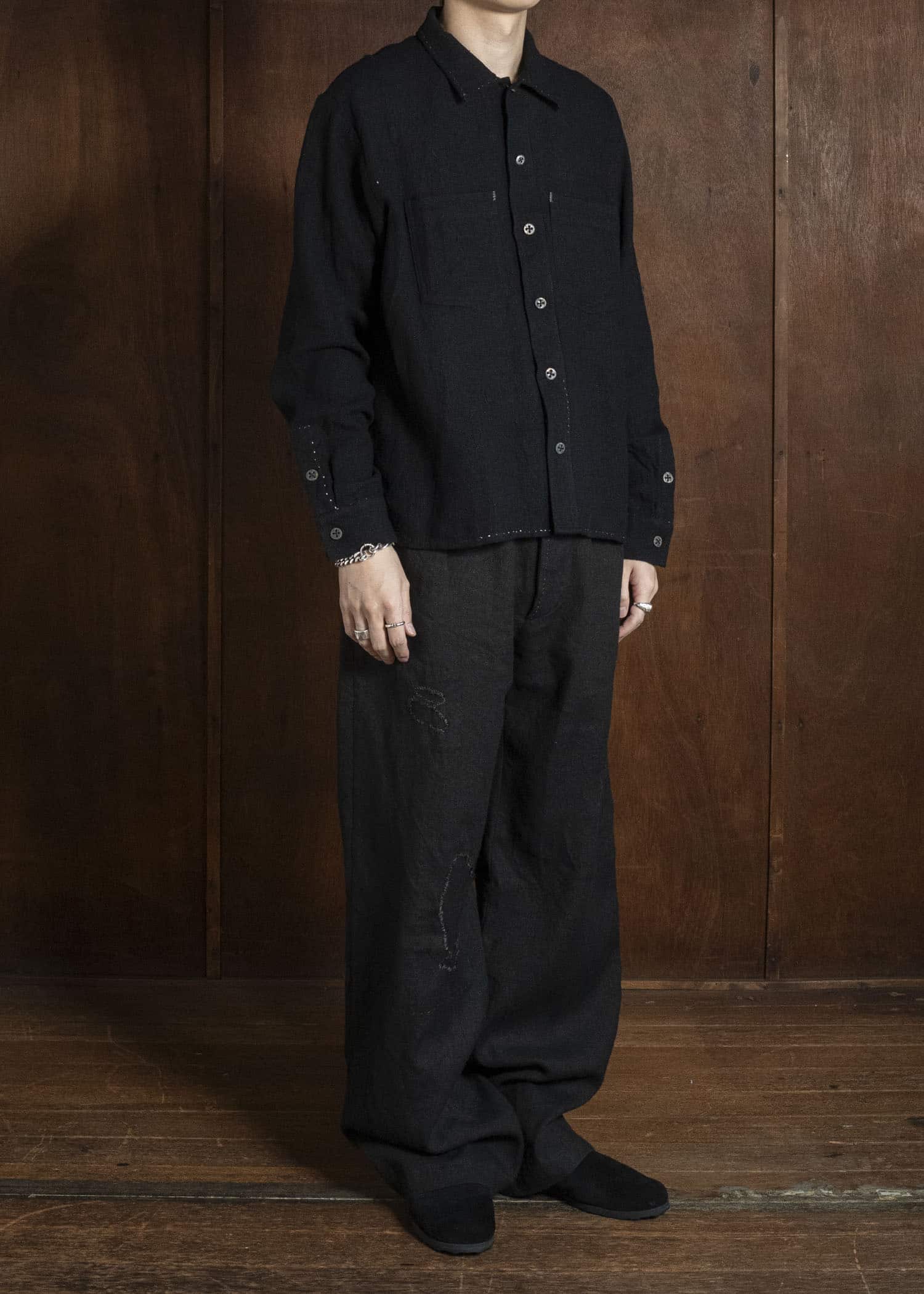 PAL VINTAGE DISTRESSED WORK SHIRT / CIRCA 1950 / USA PAL-US-SH-01