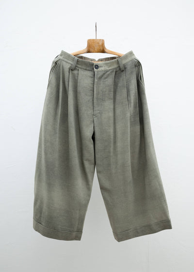 ZIGGY CHEN PLEATED EXTRA WIDE LEG TROUSERS