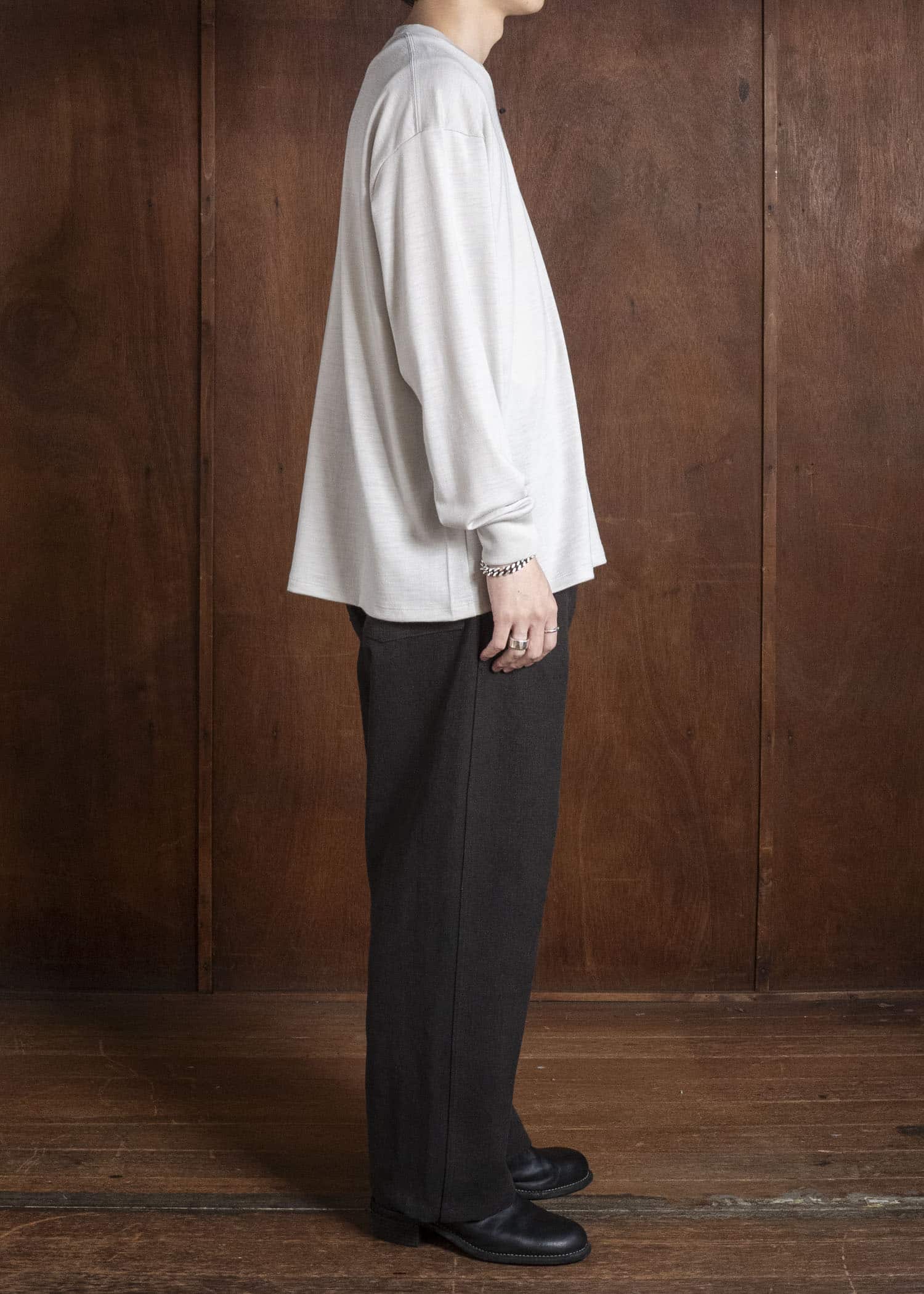 YOKO SAKAMOTO YS-26AW-42-BROWN Work 5 Pocket Straight Pants BROWN