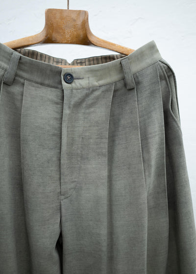 ZIGGY CHEN PLEATED EXTRA WIDE LEG TROUSERS