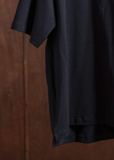 YOKO SAKAMOTO Big PoloYS-25SS-89-BLACK