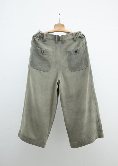 ZIGGY CHEN PLEATED EXTRA WIDE LEG TROUSERS