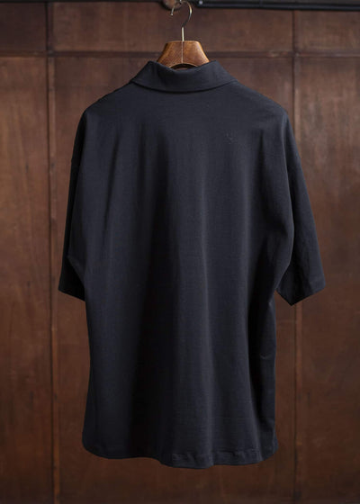 YOKO SAKAMOTO Big PoloYS-25SS-89-BLACK