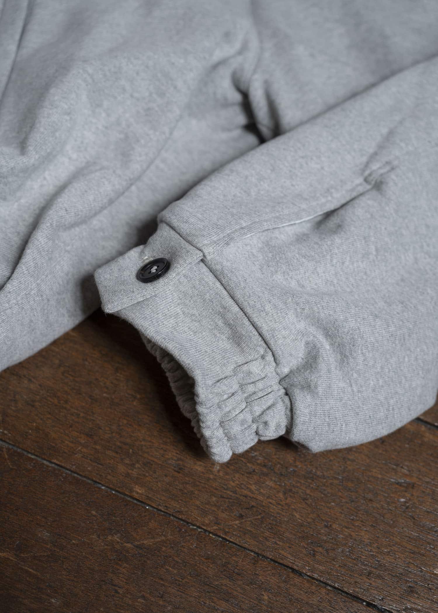 HED MAYNER EMBROIDERED SWEATSHIRT HB211B-030- MEDIUM GREY HMMB72026T- HB211B