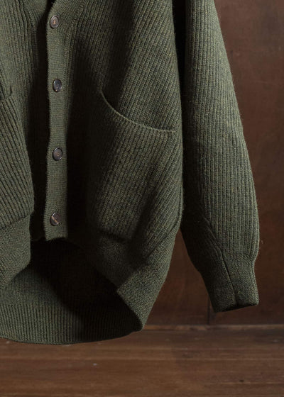 HED MAYNER CARDIGAN HB619-312-MEDIUM GREEN HMMB75089A- HB619