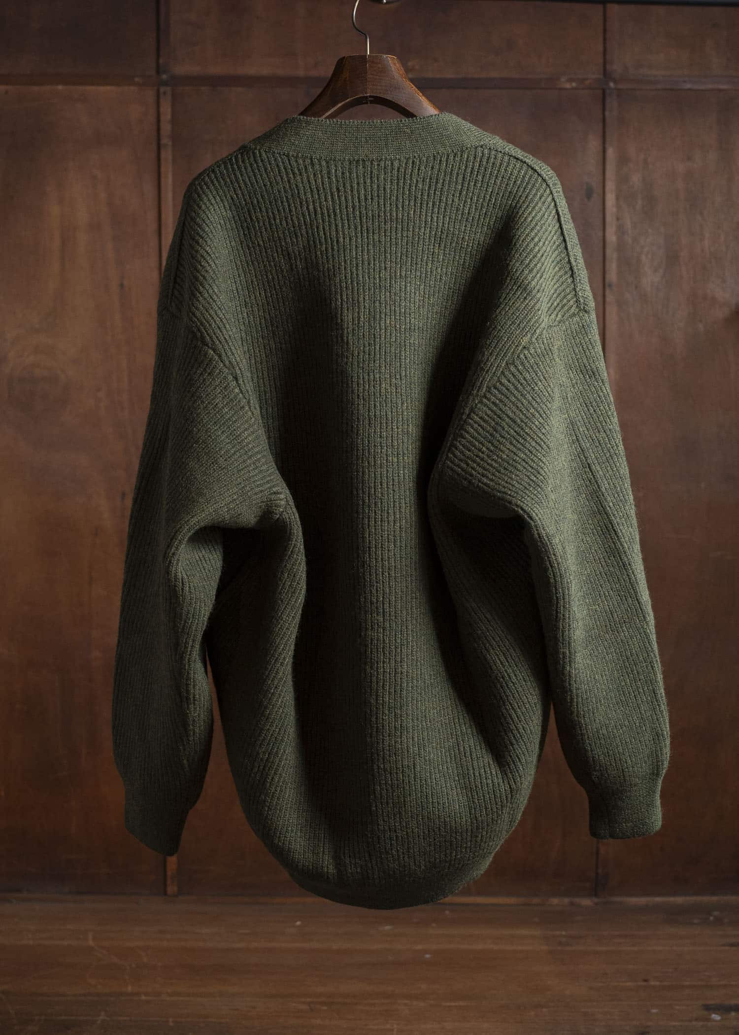 HED MAYNER CARDIGAN HB619-312-MEDIUM GREEN HMMB75089A- HB619