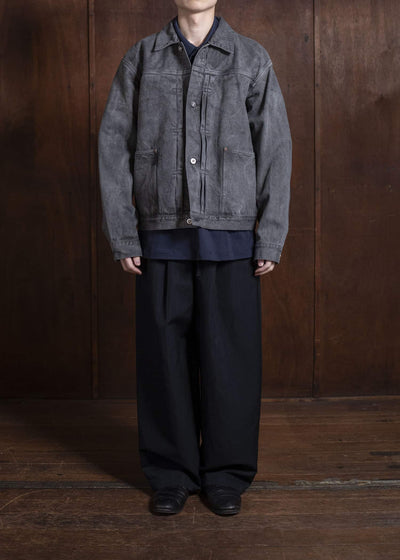 YOKO SAKAMOTO Pleats BlouseYS-25SS-16-SUMI INK