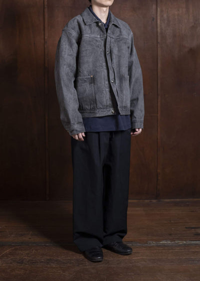 YOKO SAKAMOTO Pleats BlouseYS-25SS-16-SUMI INK