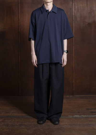 YOKO SAKAMOTO Big PoloYS-25SS-89-NAVY